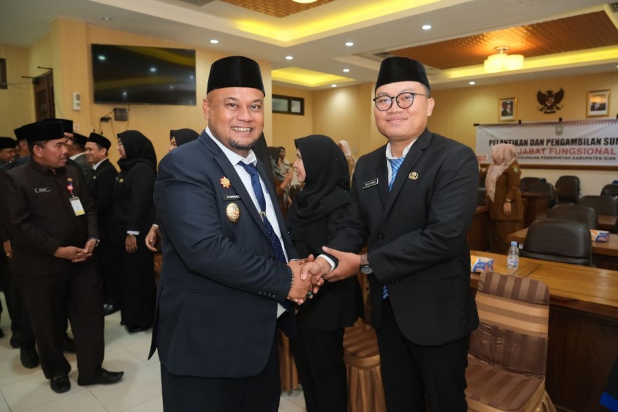 Lantik Pejabat Fungsional, Ini Pesan Wabup Syamsurizal