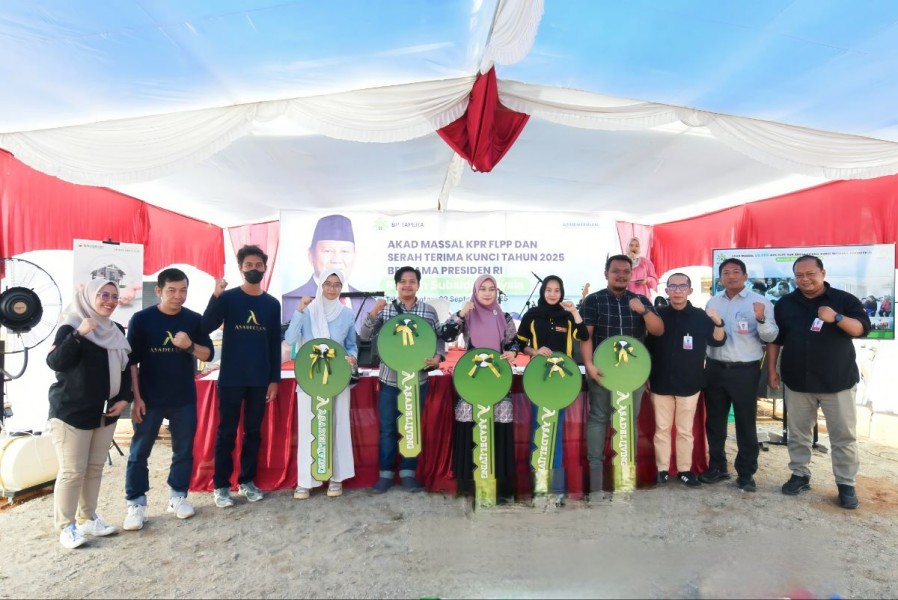 Dukung Program Pemerintah, BRK Syariah Akad Massal KPR FLPP