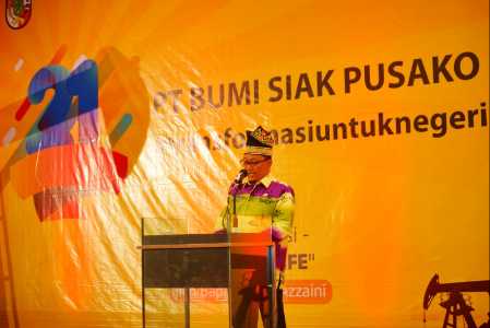 Sekda Arfan HadirI Syukuran PT Bumi Siak Pusako ke 21