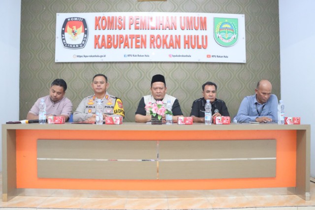 Persiapan Rekapitulasi Perolehan Suara Tingkat Kabupaten Rohul, Kpu Gelar Rakor Koordinasi