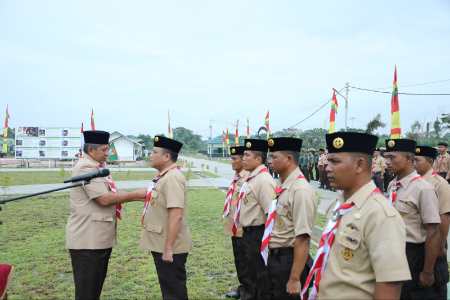 Bupati Siak Kukuhkan Saka Wira Kartika Kodim 0322 Siak