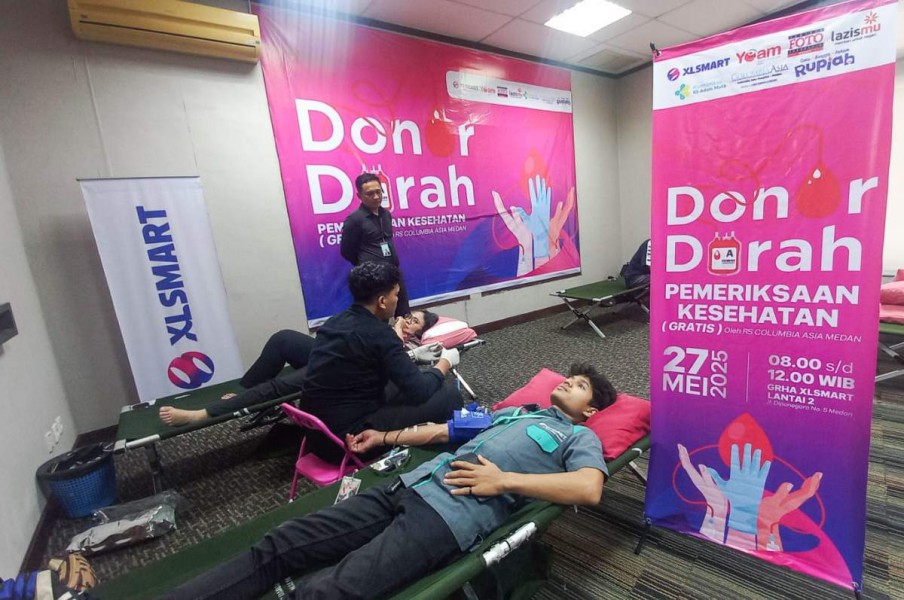 XLSMART dan BI Gelar Donor Darah untuk Anak Penderita Kanker