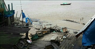 Lagi Musibah Longsor Kuala Enok Hantam Pemukiman dan Fasilitas Umum 