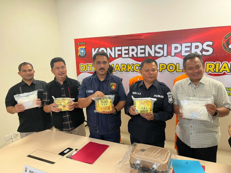 Dikendalikan dari Lapas, Polda Riau Gagalkan Peredaran Sabu Senilai Rp1 Miliar