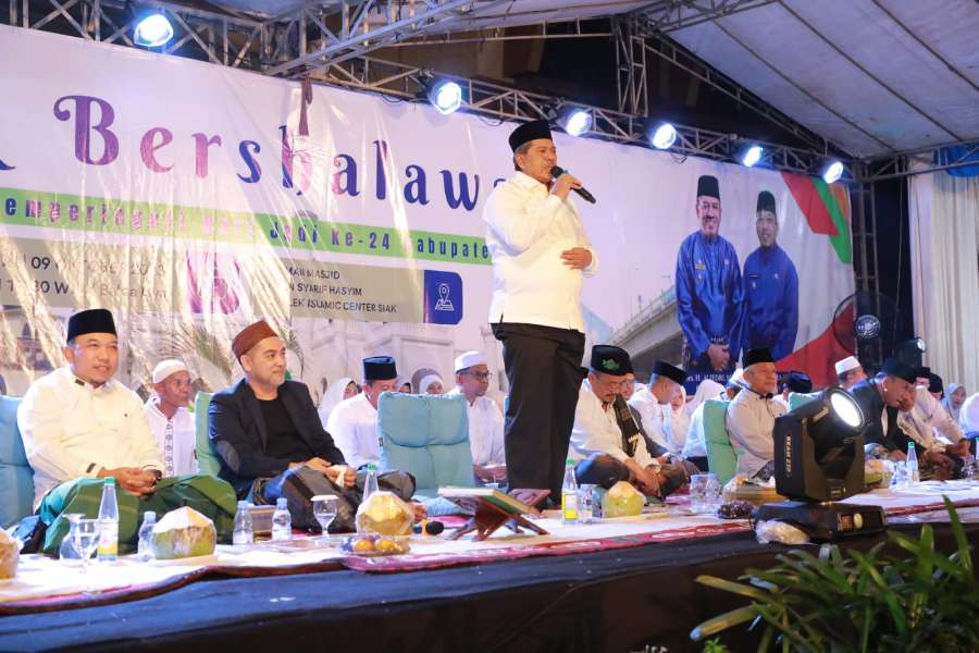 Pemkab Siak Bersholawat di Hari Jadi ke 24 Tahun