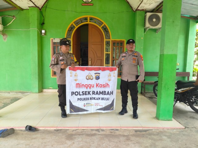 Polsek Rambah Terapkan Cooling System Untuk Jaga Keamanan dan Harmoni Saat Ibadah Minggu