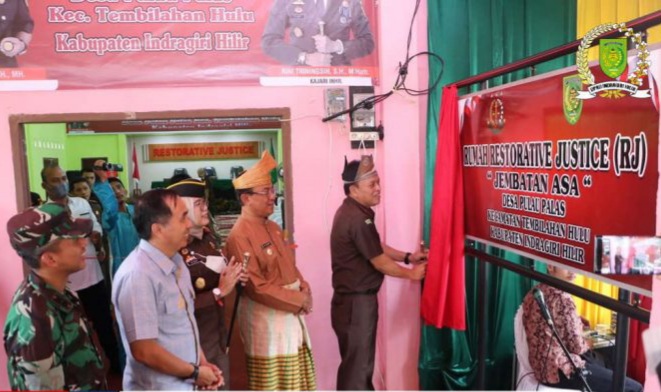 Ketua DPRD Inhil Hadiri Peresmian Rumah Restorative Justice oleh Kajati Riau