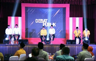 Tiga Paslon Pilkada Inhil Ikuti Debat Publik