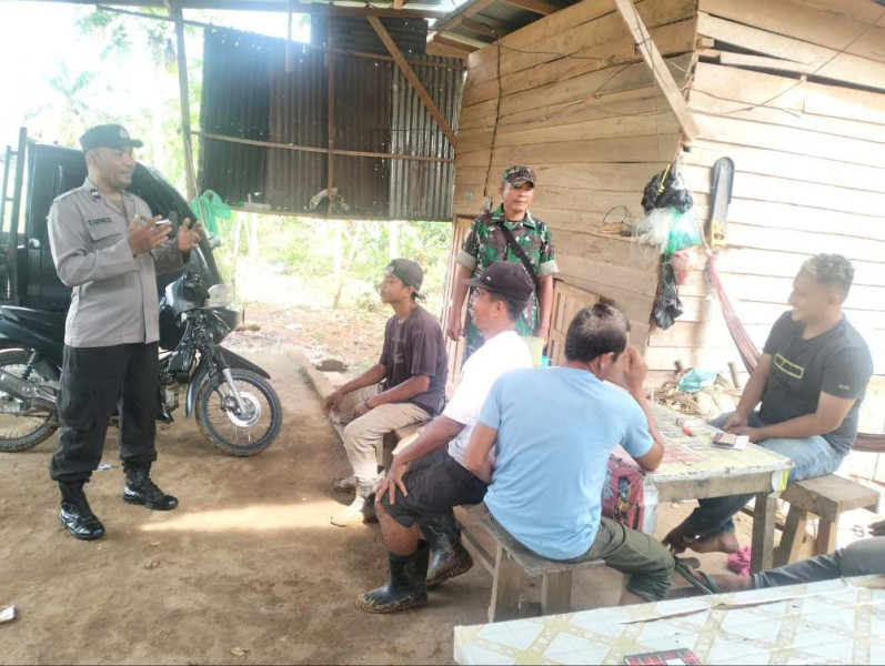 Cooling System, Polsek Tambusai Ajak Masyarakat Lingkungan Benteng Sukseskan Pilkada 2024