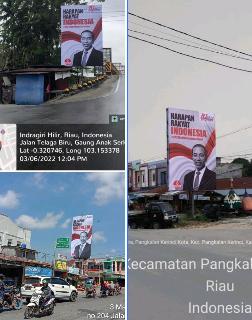 Tidak Hanya di Pekanbaru, Baliho #2024setiabersamajokowi Muncul di Sejumlah Ibu Kota Kabupaten