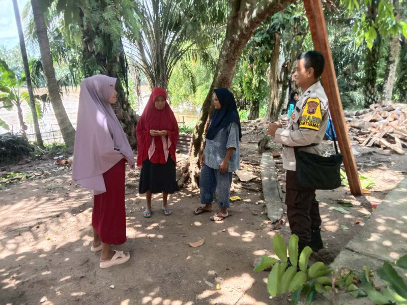 Wujudkan Kamtibmas Aman, Subsatgas Binmas Polres Kuansing Edukasi dan Sosialisasi Pilkada Damai