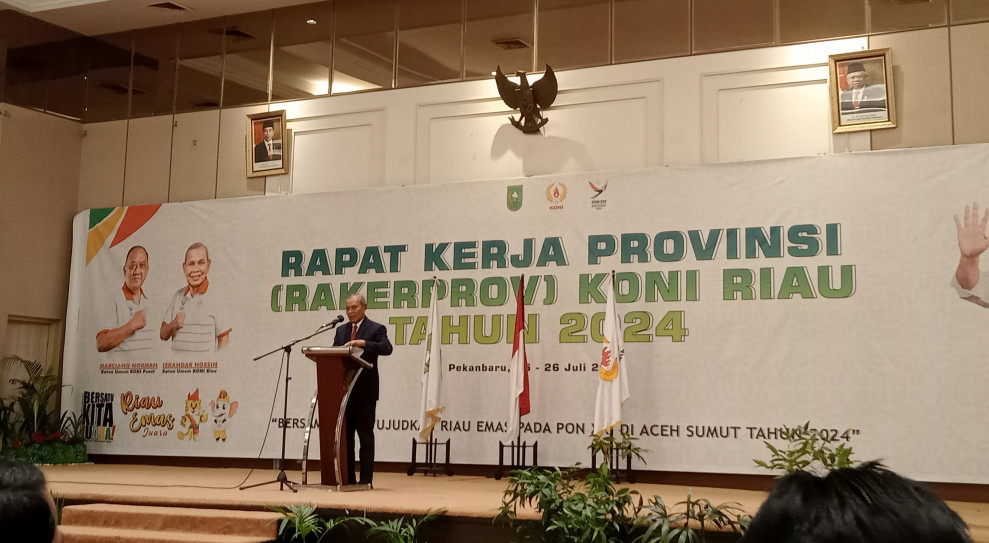 KONI Riau  Gelar Rakerprov, 2025 Pemprov Riau Siapkan Bonus Atlet Rp40 Miliar