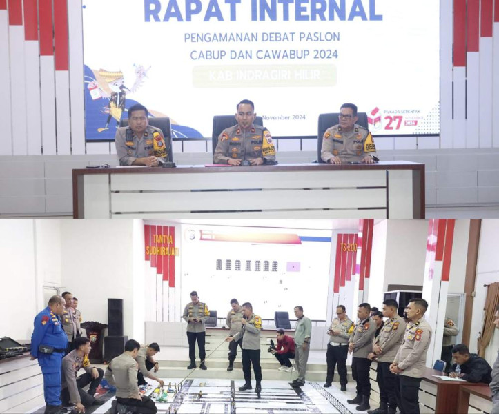 Polres Inhil Siap Amankan Debat Kandidat Bupati dan Wakil Bupati