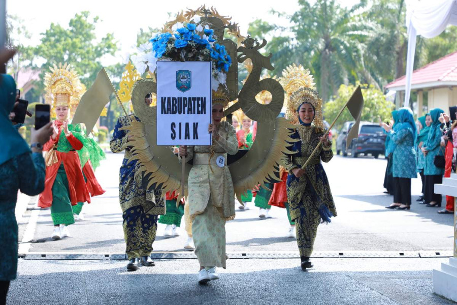 PKK Siak Meriahkan Hari Kesatuan Gerak PKK ke 52 Tingkat Provinsi Riau