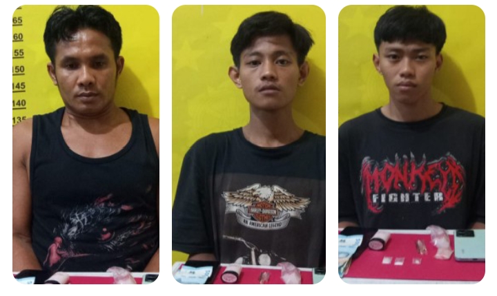 Dicepuin Warga, Tiga Orang Remaja di Inhu Jual Sabu Ditangkap Polisi