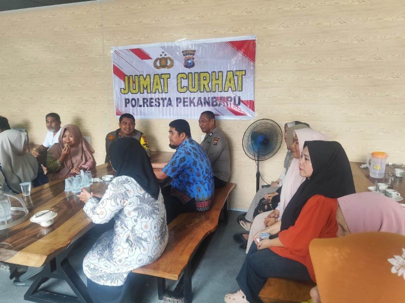 Polresta Pekanbaru Gelar Jumat Curhat, Warga Keluhkan Soal Narkoba