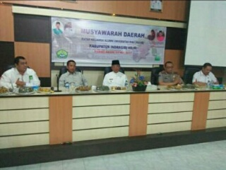 Bupati Wardan Buka Musda, Said Syarifuddin Jabat Ketua IKA UR Inhil