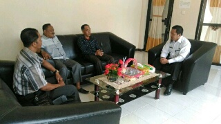 Jalin Kemitraan, Panwaslu Sentajo Raya Sambangi Polisi, TNI dan Camat