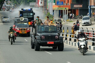 Polda Riau & Stake Holder Serentak Laksanakan Gerakan Memutus Rantai COVID-19 