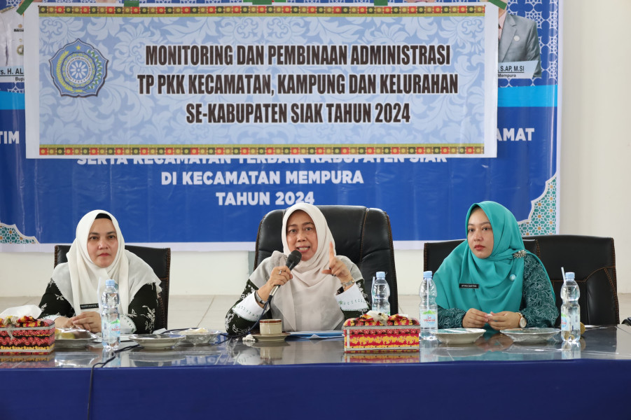 Tim Penggerak PKK Siak Melaksanakan Monitoring dan Pembinaan