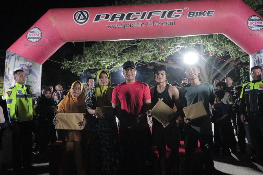 Polres Rohil Gelar Night Run 2026, Redam Ketegangan Pasca Aksi Unras dengan Pendekatan Humanis