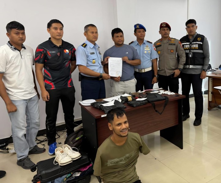 Polda Riau dan AVSEC Bandara SSK II Gagalkan Penyelundupan  Sabu Antar Provinsi