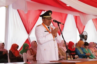 Bupati Siak Pimpin HUT RI ke 74, Serahkan Surat Remisi Kepada Tahanan 