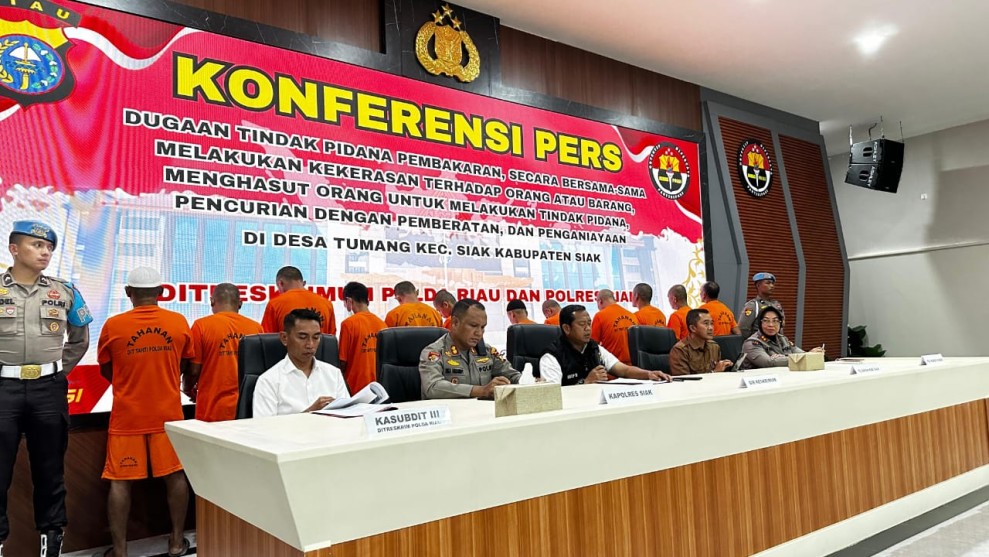 Pengrusakan Lahan PT SSL di Siak, Polisi Tetapkan 13 Orang Tersangka