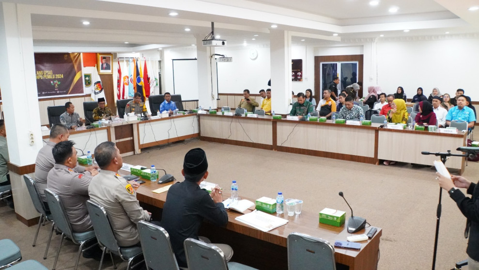KPU Riau Sosialisasi Persiapan PSU kepada Instansi Terkait dan Peserta Pemilu