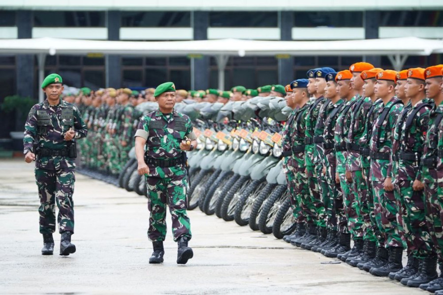 Apel Gelar Pasukan, Personel Korem  031 Wira Bima Siap Bantu Amankan Nataru