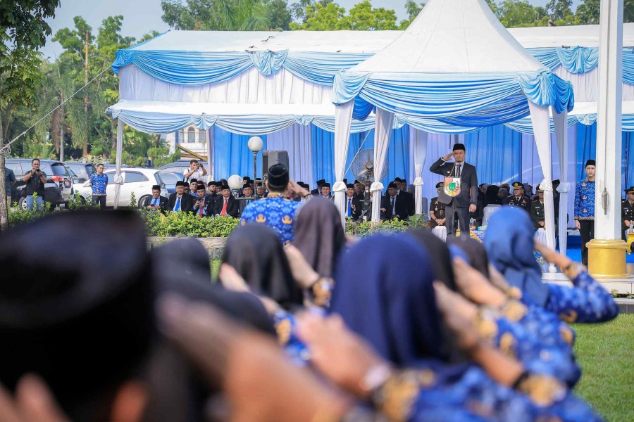 Pimpin Upacara di MPP, Wako Pekanbaru Minta Nilai Pancasila Diwujudkan dalam Pelayanan Sehari-hari