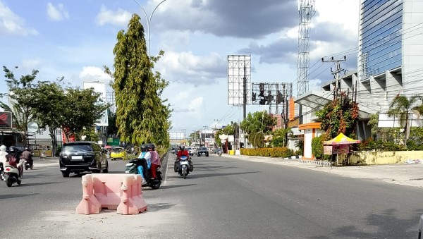 U-Turn Jalan Tambusai Pekanbaru Dibuka Lagi, Lakukan Evaluasi Setelah Ujicoba Penutupan