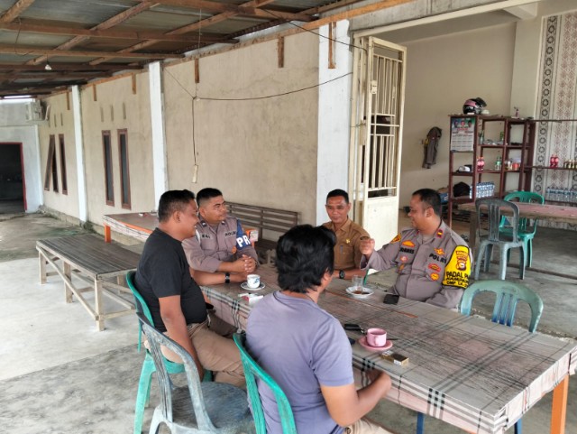 Kapolsek Rambah Hilir Gelar Kegiatan Cooling System Pasca Pilkada 2024