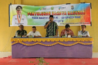 2019 Kasus Narkoba Meningkat Dratis, Bupati Siak Lakukan Penyuluhan