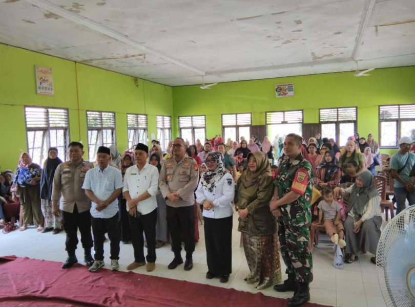 Polsek Minas Sosialiasi Bahaya Narkoba dan Bullying di SDM 06 Rantau Bertuah Sekaligus Cooling System