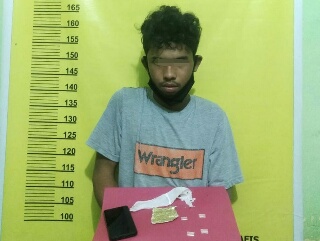 Kapolsek Kelayang Ringkus Pengedar Sabu di Bongkal Malang