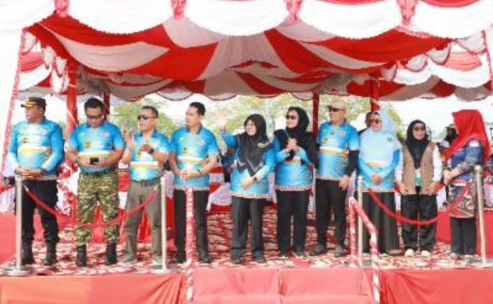 Pekan Olahraga, Seni dan Pembelajaran Tingkat Provinsi Riau Resmi dibuka, Seribu Peserta Padati Kota Siak
