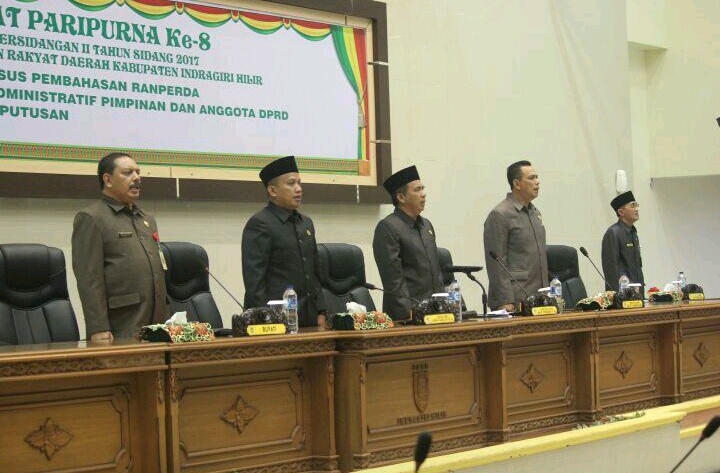 Lewat Rapat Paripurna, DPRD Inhil Sahkan Perda Nomor 18 Tahun 2017