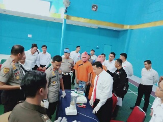 Musnakan Barang Bukti, Polres Inhu Blender 26.41 Gram Narkotika Jenis Shabu