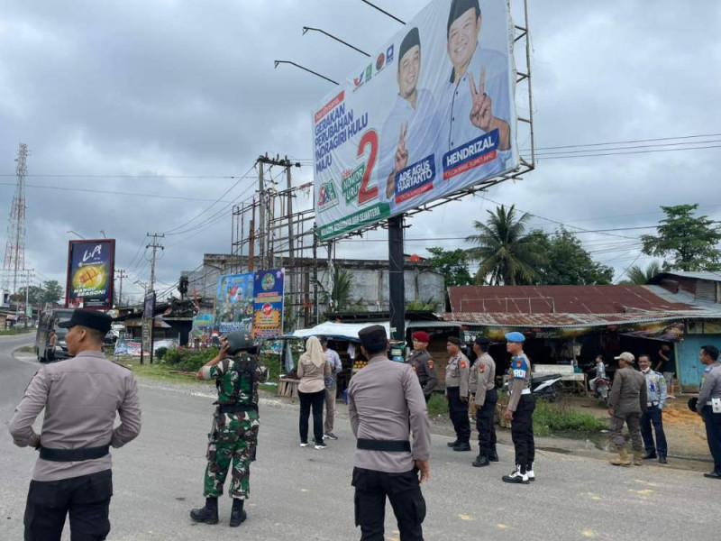 Masa Tenang, Polres Inhu Kawal Penertiban APK