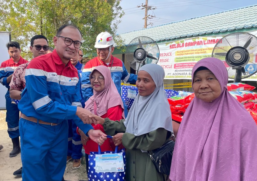 Syukuran Keselamatan, PHR Berbagi Paket Sembako dan Edukasi Keselamatan bagi Warga Bangko dan Duri