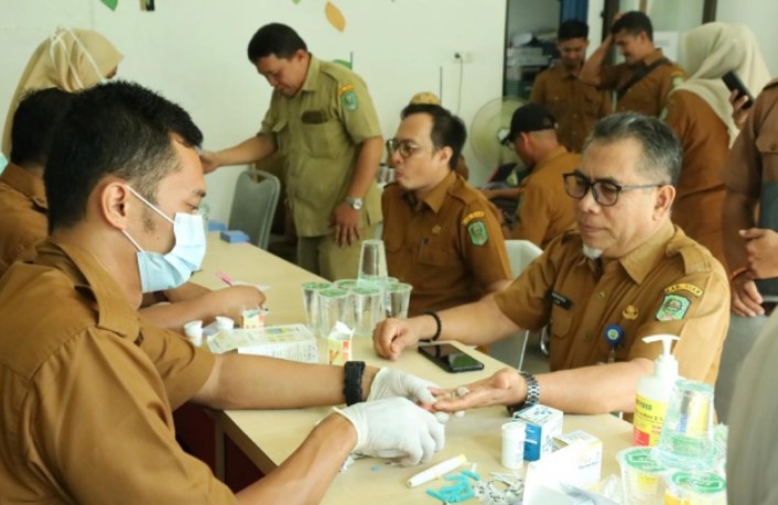 Cek Kesehatan Gratis ASN Diskominfo Siak, Dorong Aparatur Sehat dan Produktif