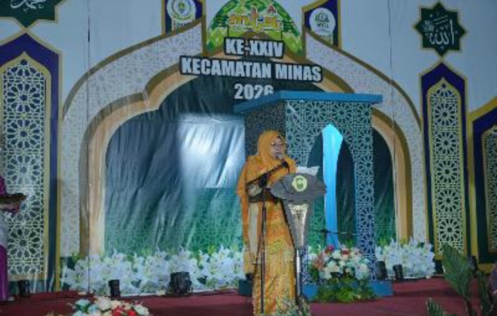 Buka MTQ Minas, Bupati Afni Tekankan Pembinaan Qori dan Qoriah