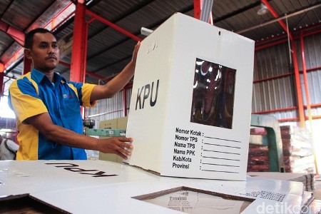 Pemilu 2024, KPU akan Gunakan Kotak Suara Kardus Lagi