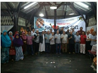 Pasangan Faisal-Eddy Akhmad RM Deklarasi Maju Pimpin PWI 