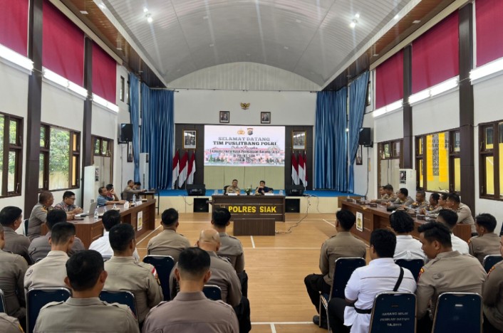 Puslitbang Polri Gelar Penelitian Evaluasi Mutu Pengadaan Barang dan Jasa di Polres Siak