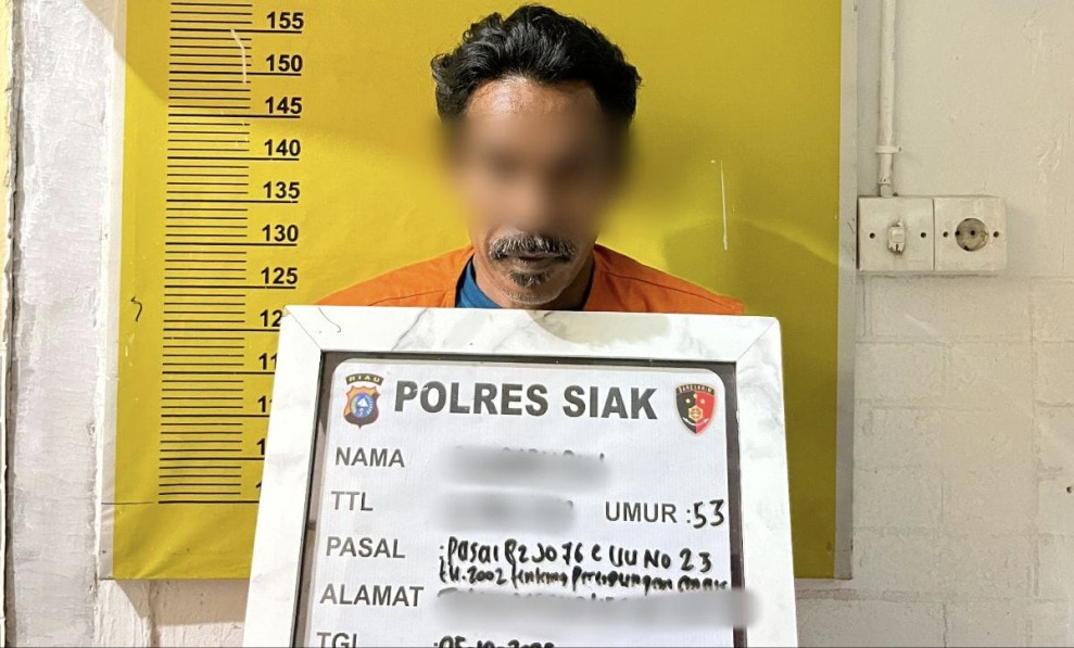 Cabuli Anak di Bawah Umur, Pria di Siak Diringkus Polisi
