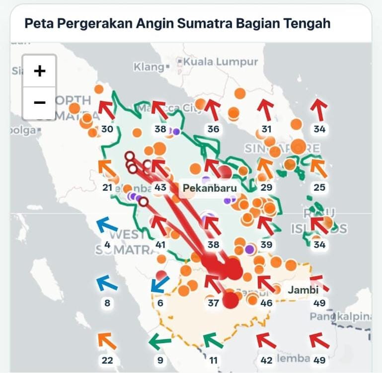 BMKG Sebut Asap di Kampar Diduga Kiriman Jambi