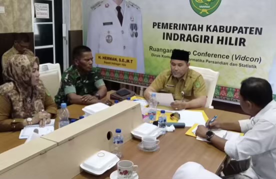 Bupati Inhil Diwakili Staf Ahli Ikuti Rapat Pengendalian Inflasi dan Program 3 Juta Rumah Bersama Kemendagri