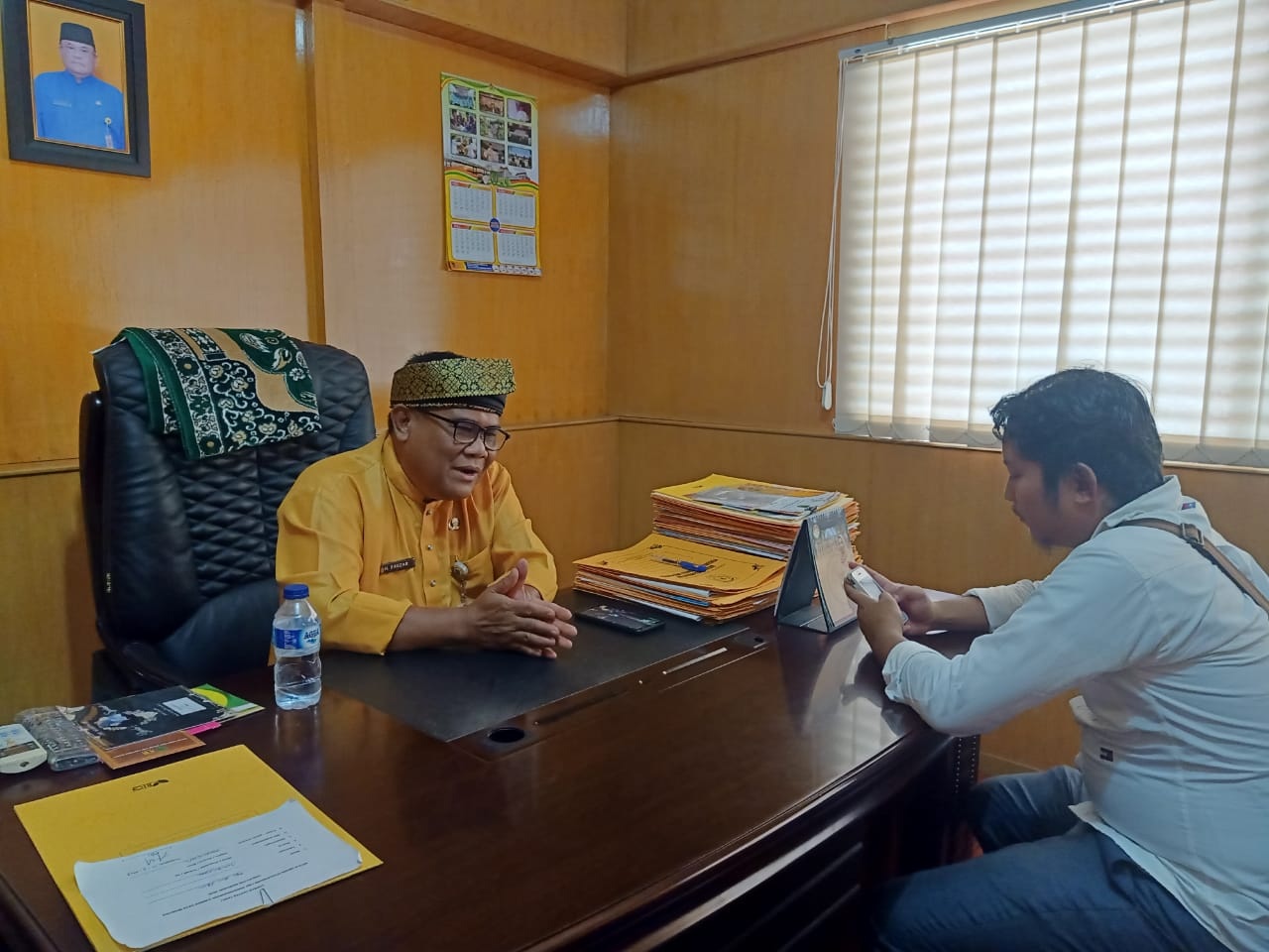 Kunjungi Kateman, Wabup Inhil Beri Motivasi Bagi ASN agar Tingkatkan Pelayanan Masyarakat